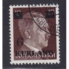 ALEMANIA EN KURLANDIA 1945 ESTAMPILLA VARIEDAD 